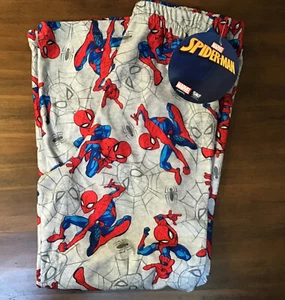 Boys Kids Marvel Spiderman Pajama PJ Pants Sleepwear Flame Resistant Size 8 - Picture 1 of 4