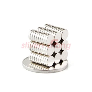100PCS  6 x 1.5mm (1/4 x 1/16 inch) Strong Rare Earth Neodymium Disc Magnets N35 - Picture 1 of 2