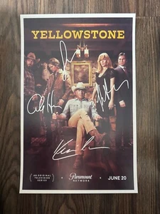 YELLOWSTONE Signed Movie Poster 11x17 with COA - Authentic Memorabilia - Picture 1 of 3