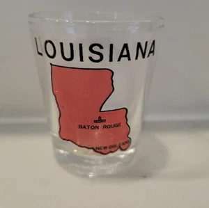 Louisiana SHOT GLASS Whiskey Shot Glass Souvenir - Picture 1 of 2