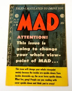 Mad #17 (EG - Nov 1954) 32 Seiten + Hüllen - sehr guter Zustand + - kostenloser Versand! - Bild 1 von 7