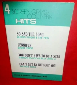 1977 HITS COLUMBIA BARRY MAN THE REAL THING GLADYS KNIGHT 4 Slots Booklet - Picture 1 of 1