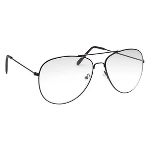 grinderPUNCH Aviator Clear Lens Glasses Fashion Eyewear Non-Prescription UV400 - Picture 1 of 18