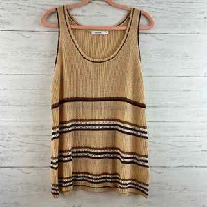 Amaryllis Beachy offener Strick Schaufel Hals Tank Top Größe M/L - Bild 1 von 7