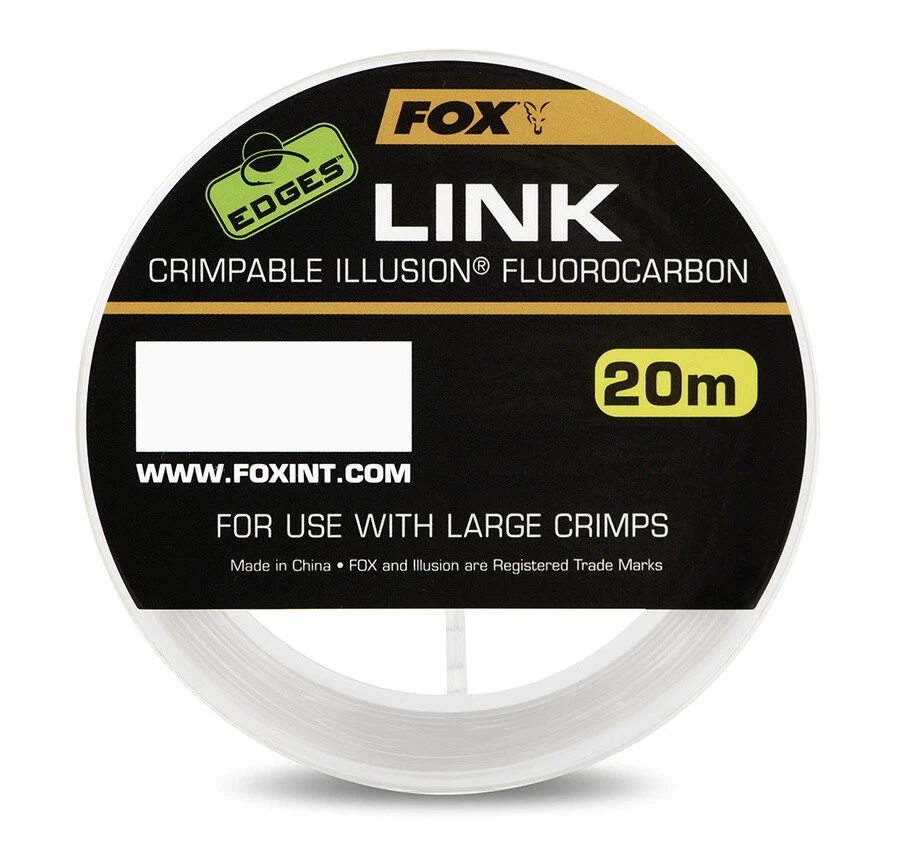 Fox Edges Link Illusion Fluorocarbon Hooklength 20m Spool Fishing - Image 1 of 1