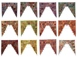 Toran Window Valance Handmade Vintage Ethnic Decor Door Hanging Patchwork 45" - Picture 1 of 2