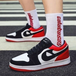MENS WOMEN LEATHER SNEAKERS CASUAL TRAINERS AF1 WALKING RUNNING SPORTS-GYM-SHOES - Picture 1 of 48