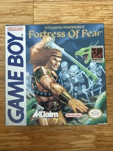 Wizards & Warriors X Fortress of Fear Box ONLY Nintendo Game Boy NO GAME - Picture 1 of 8