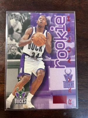1996-97 Skybox Rubies #201 Ray Allen Rookie Card Milwaukee Bucks RC Star Rubies - Image 1 of 2