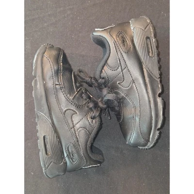 Nike Air Max 90 Leather Black Toddler Sneakers Shoes Size 8C CD6868-001 - Image 1 of 4