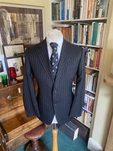 Scabal of Savile Row Single Breasted Bespoke Pinstripe Suit - Picture 1 of 18
