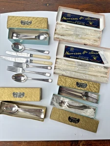 Juego de cubiertos vintage 42 piezas Art Deco Harrison Bros & Howson años 30 SIN USAR EN CAJA - Imagen 1 de 18