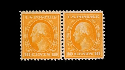 LSS 1909 EE. UU. 10c Washington Amarillo Scott #338 MNH Perf 12 en estado bastante bueno-muy bueno raro (L05) Foto 1 de 2
