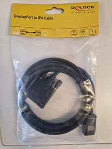 Delock Kabel DisplayPort Stecker auf DVI 24+1 Stecker 2 m - Bild 1 von 1