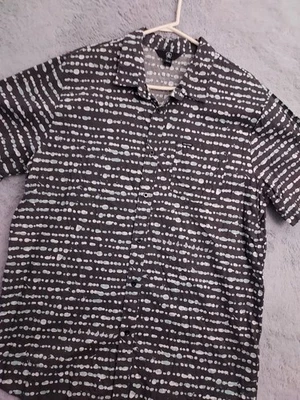 Volcom Shirt Mens 2XL XXL Geometric Gray Green Outdoor Surfer Skater Abstract - Image 1 of 4