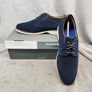 Nunn Bush Schuhe Herren Größe 8 Marineblau New Haven Schnürschuhe Oxford *Neu mit Etikett* - Bild 1 von 14