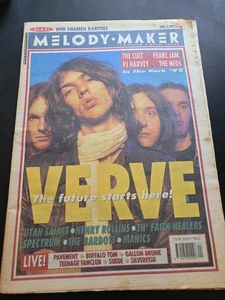 Melody Maker Magazine 13 June 1992 – The Verve PJ Harvey Pearl Jam The Cult 90s - Picture 1 of 4