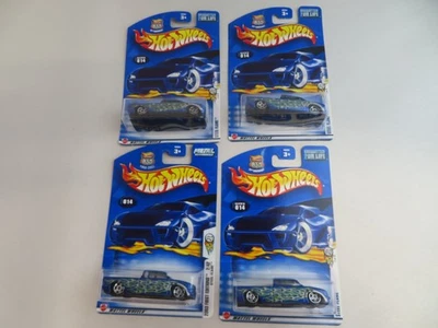 Hot Wheels #14 2003 primeras ediciones acero llama azul 2/42 lote de 4 Foto 1 de 4