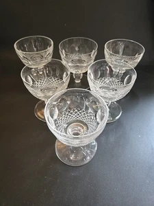 WATERFORD Crystal COLLEEN Short Stem Liquor Cocktail GLASSES 3.5" - Set of 6 - Picture 1 of 10