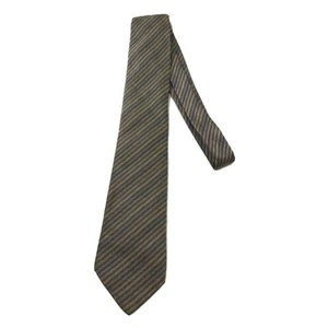 HERMES Krawatte grau Seide Logo Japan Verkäufer N0213 01 Made in France - Bild 1 von 3