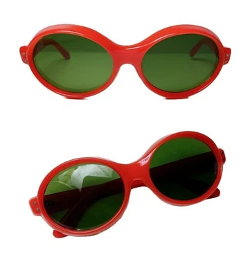  Occhiali da sole vintage anni 60 NOS SOLFLEX italia occhiali KURT cobain geek moda R - Immagine 1 di 4