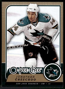 2008-09 O-Pee-Chee Base Jonathan Cheechoo San Jose Sharks #396
