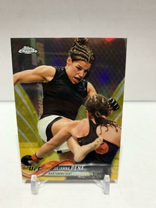 Julianna Pena 2018 Topps Chrome UFC Gold Refractor #'d /50 #46