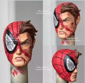 1:12 Head Sculpt Spider-Man Peter Parker Damag For 6'' Male Mafex Action Figure - Picture 1 of 7