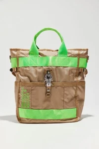 George Gina Lucy Anniehow GOOD Tote Tan + Neon Green NWT $170 - Picture 1 of 11