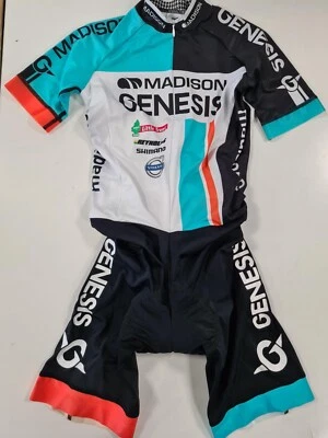 Madison Genesis Short Sleeve One Piece Cycling Padded Skin Suit. Youth XS. - Image 1 of 4