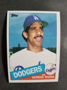 1985 Topps GERMAN RIVERA card # 626  [card 44]