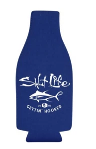 Salt Life Royal Blue "GETTIN' HOOKED" Bottle KOOZIE Insulator NWT - Picture 1 of 2