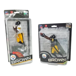 Antonio Brown Pittsburgh Steelers Action Figure NFL McFarlane Lot Of 2 NIP - Picture 1 of 11
