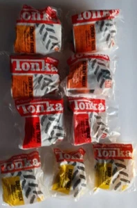 Vtg 1992 Tonka Backhoe Cement Firetruck Dump Truck McDonalds Happy Meal Lot of 9 - Picture 1 of 3