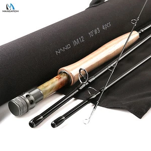 Maxcatch Nymph Fly Fishing Rod 10FT 3wt 4Pcs NANO IM12 Graphite Carbon Fast - Picture 1 of 6