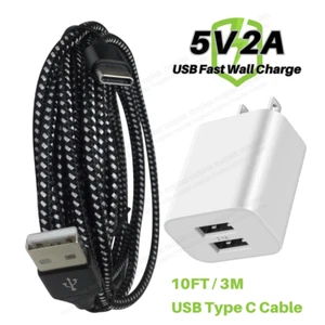 For iPhone 15 16 Pro Samsung Dual Port USB Fast Charger Block Power Adapter Cube - Picture 1 of 14