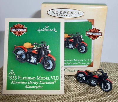 2004 Hallmark Ornament 1933 FLATHEAD MODEL VLD 6th Miniature Harley-Davidson H2 - Image 1 of 4