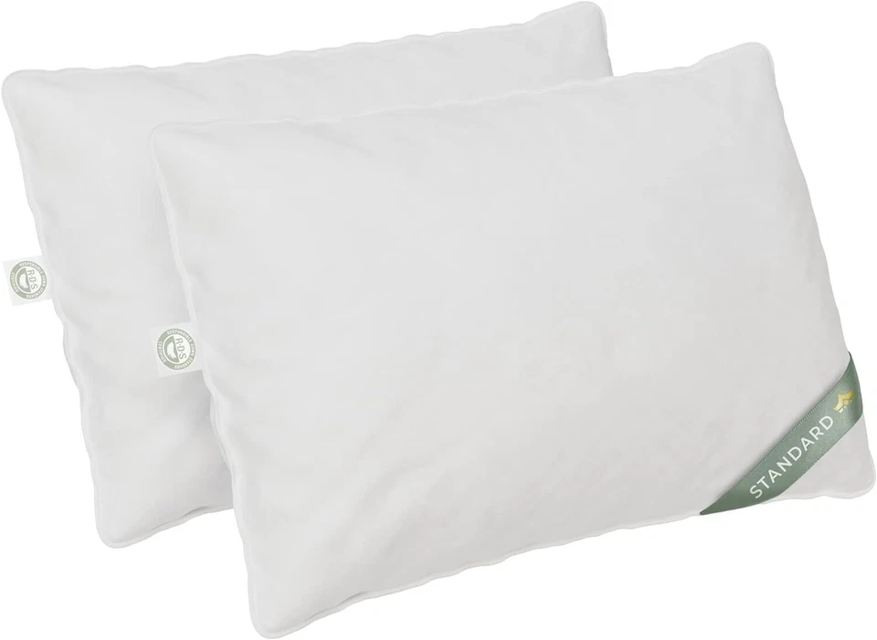 European White Goose Down Pillows – Set of 2 Premium Down Pillow - Image 1 of 1