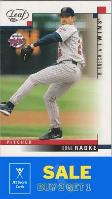 2003 Leaf #56 Brad Radke - Image 1 of 2