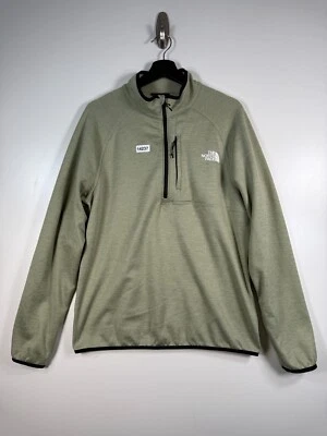 Suéter polar verde The North Face para hombre 1/2 cremallera cuello falso Canyonlands M 21,5x28 Foto 1 de 4