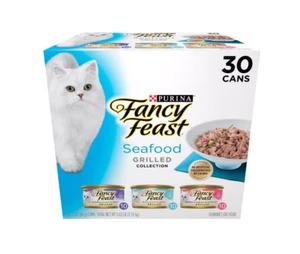 Purina Fancy Feast Variety Pack Seafood, Fish, Tuna & Salmon Cat Food - 3oz/30ct - Picture 1 of 7