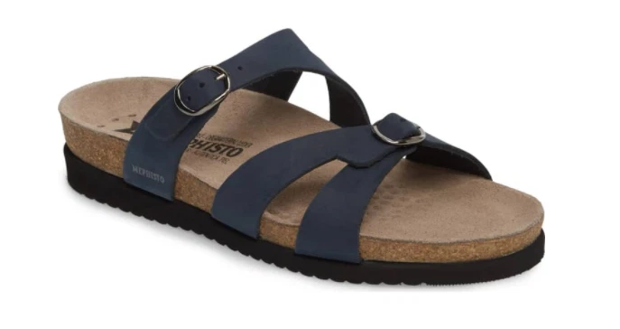 Mephisto Hannel Navy Sandalbuck Comfort Sandal Women's Sizes 35-42 NEW!!! - Image 1 of 1