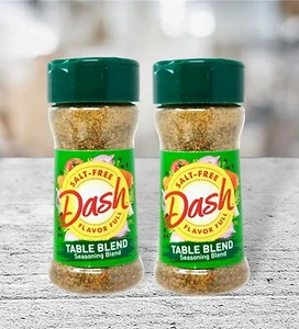 2 Dash Salt-Free Table Blend Seasoning Blend ~ No MSG~2.5oz Each - Picture 1 of 2
