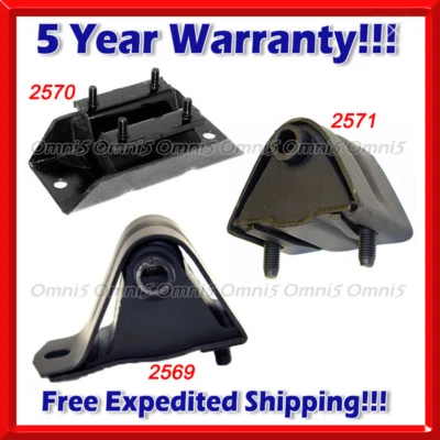 Комплект креплений двигателя и коробки передач K292 для Jeep Cherokee 1984-2000 годов выпуска 2,5 л 3 шт - Изображение 1 из 4