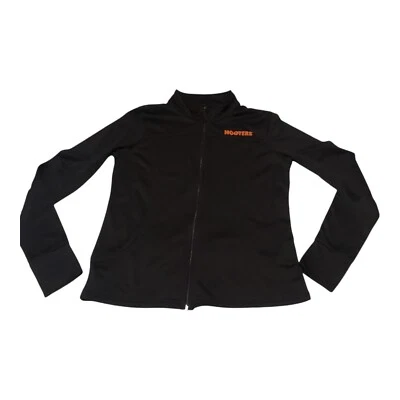 Sudadera suéter Hooters negra con cremallera para mujer talla XL Foto 1 de 4