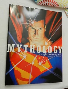 2003, Mythology The DC Comics Art of Alex Ross, HBw/dj 1st, NF, ROSS SIGNED! - Picture 1 of 8