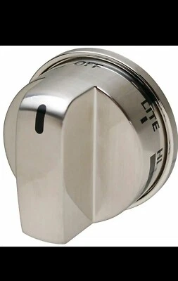 Perilla Quemador SS Níquel Cepillado Compatible con LG Range PS3534129 EBZ37189611 Foto 1 de 4