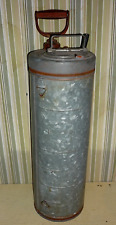 Vintage GALVANIZED Metal Sprayer by HUDSON. 3 Gallon Size. Backpack style. 26.5"