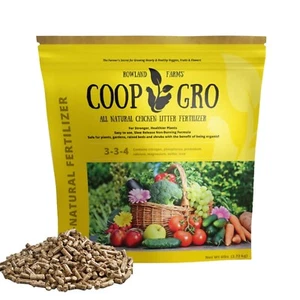 Coop Gro Organic Chicken Manure Fertilizer 6 lb. Bag. Pelleted for Ease of Use! - Picture 1 of 7