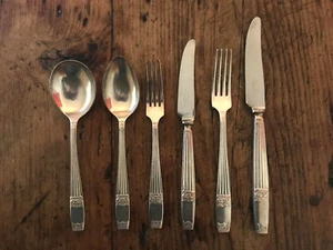 WESTMINSTER design ELKINGTON silver service Cutlery 6 piece place setting - Picture 1 of 9